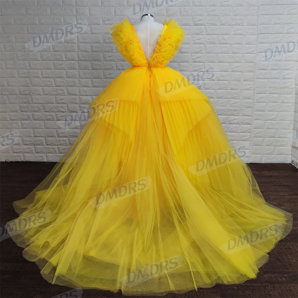 Party Ballkleid Abendkleider Illusion V-Ausschnitt Kleid für Braut klassischen Luxus bodenlangen Brautkleid vestido de novia