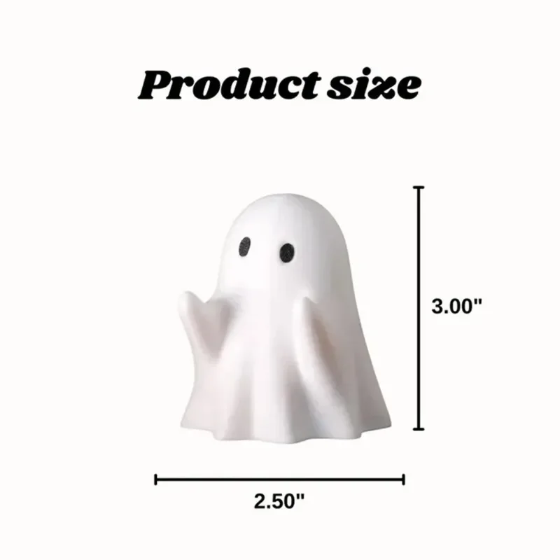 New Hot Ghost Pen Holder - Cute Resin Desktop Organizer for Office & Home, Halloween Decor Creative Gift, Funny Stationery Stand