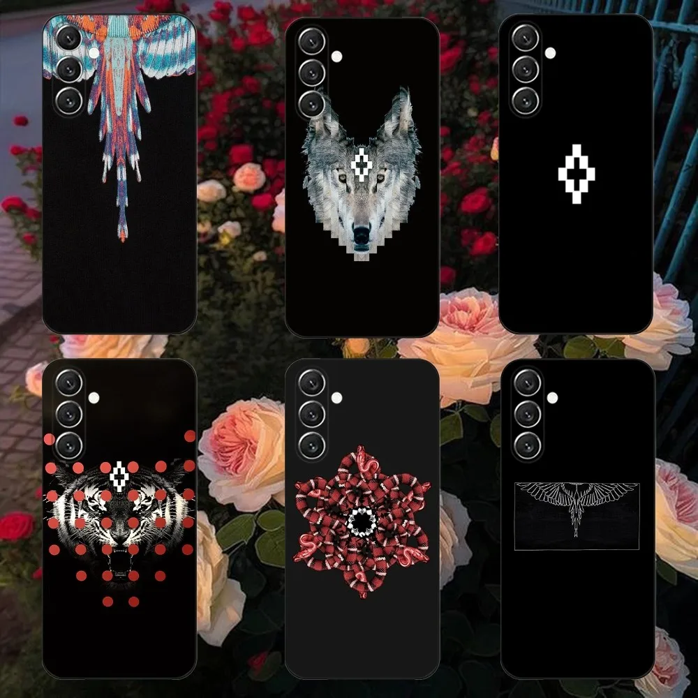 

Fashion M-MARCELOs B-BURLONs Phone Case For Samsung Galaxy A13,A21s,A22,A31,A32,A52,A53,A71,A80,A91 Soft Black Cover