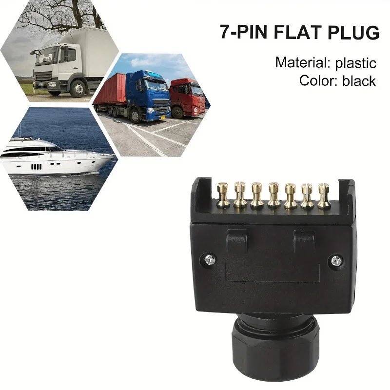 1 قطعة 7 دبوس الاتحاد الأفريقي شقة التوصيل سحب موصل ل قافلة مقطورة المقبس قارب سريعة صالح موصل الخارجي اكسسوارات السيارات #6