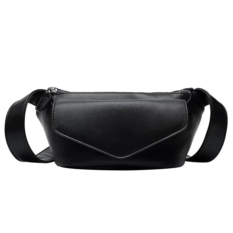 Casual Waist Bags for Women Leather Shoulder Bag Travel Small Chest Bag Women Belt Purses Female Bolsos Solid Color  شنط نسائي