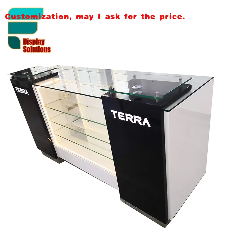 

custom.Customized Smoke Shop Interiors Decoration Design Display Cabinet Shelf Showcase Counter Furniture Shop Display Vitrine
