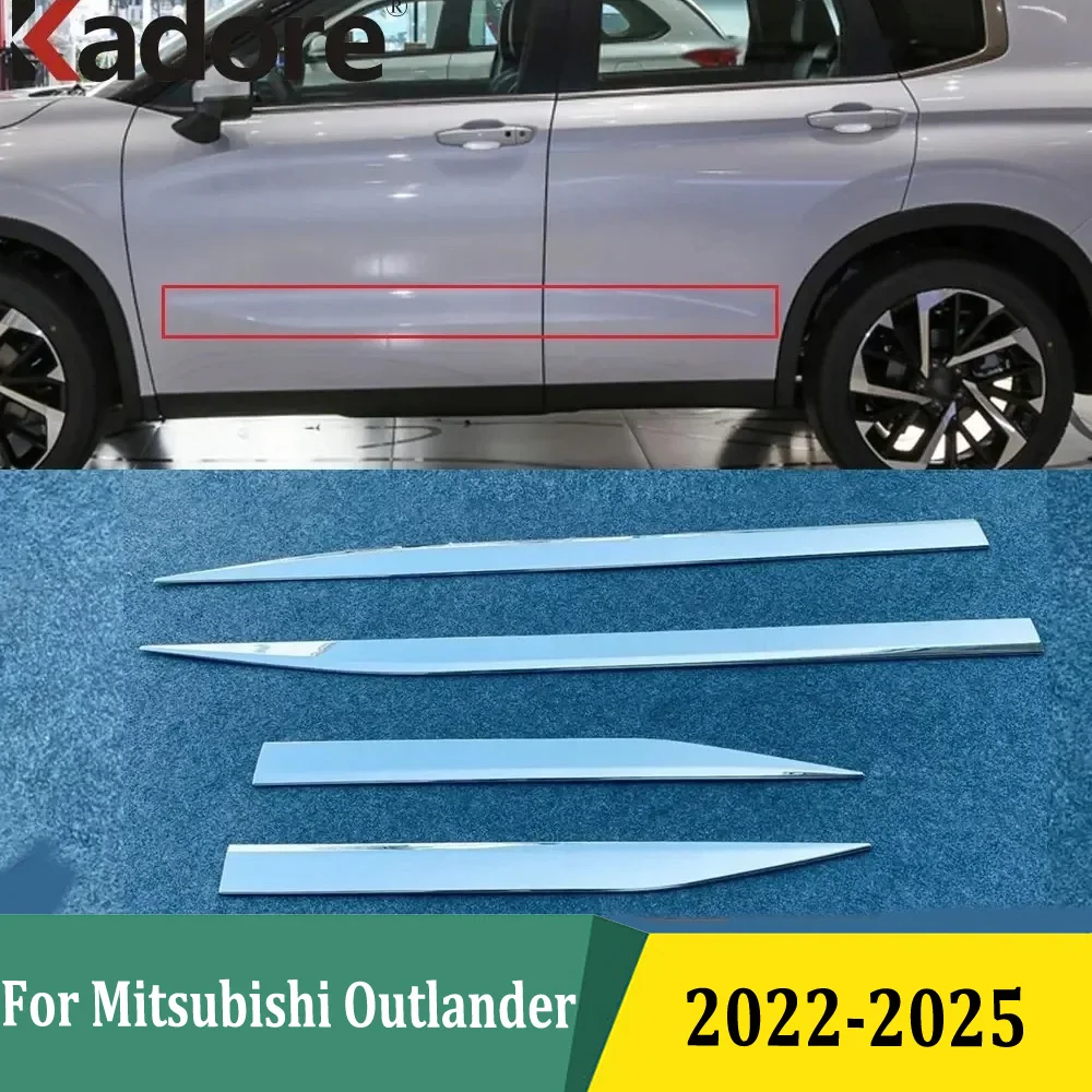 

Для Mitsubishi Outlander 2022 2023 2024 2025 хромированный корпус боковой двери молдинг линия крышка отделка протектор внешние аксессуары