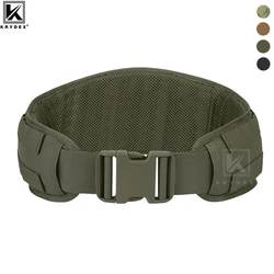 KRYDEX Tactical Molle Combat cintura regolabile cintura da uomo a sgancio rapido cintura morbida e larga imbottita in vita esterna interna per pistola da tiro