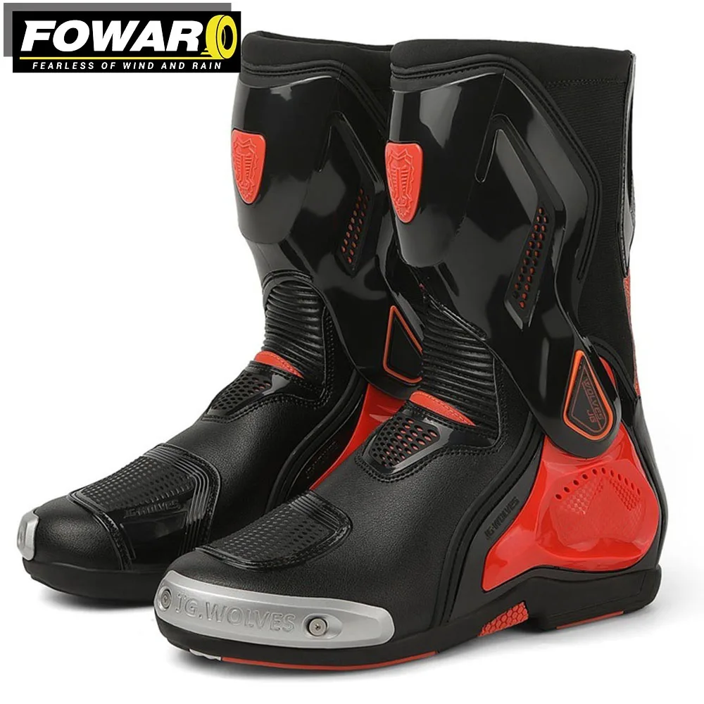 

Universal For All Seasons Highway Boots Consolidate Sta Fall Prevention Motorcycle Boots Men Be Durable Biker Boots