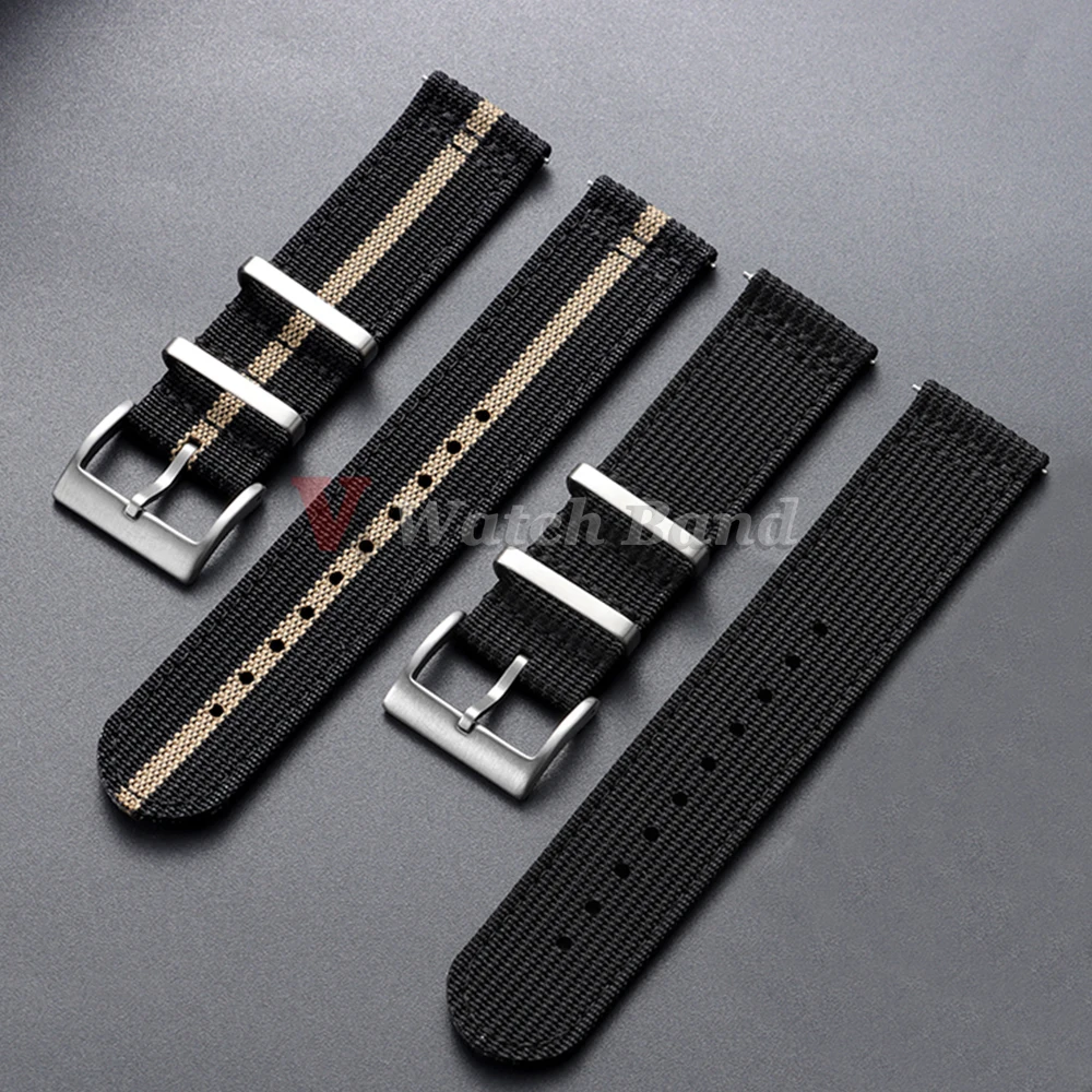Woven Canvas Fabric Watch Band - Tuxedo Lapel Pin review and price
