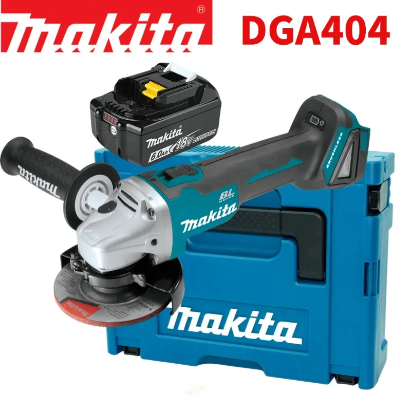 Nouvelle meuleuse d'angle rechargeable sans balais Makita DGA404 18V 125 mm haute vitesse, 100 % originale, machine électrique au lithium pour travaux de découpe et de polissage de surfaces