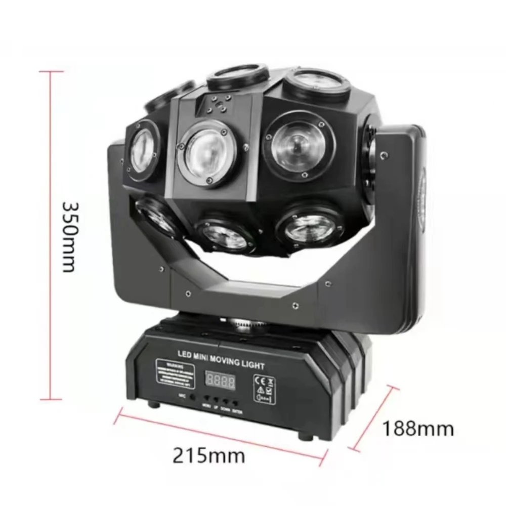 18x10W Rgbw LED 4 In1 stage lamps Beam Laser 2In1 Dj Disco moving head lights DMX Control for Bar KTV Show