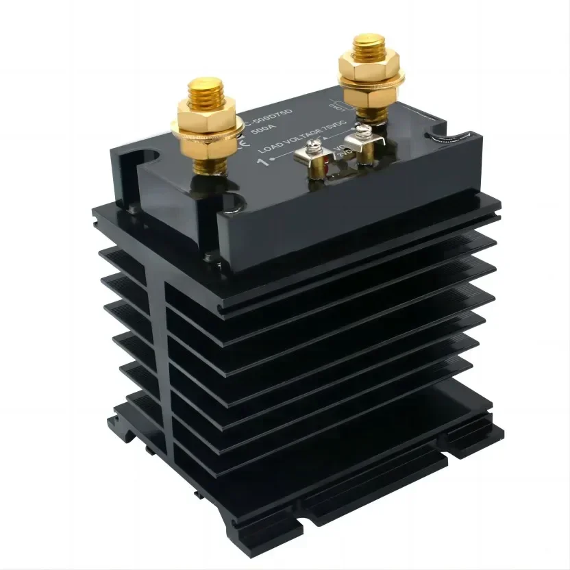 High current 500A  DC-DC Solid State Relay heat sinks radiador Voltage DC Relay for Battery Motor