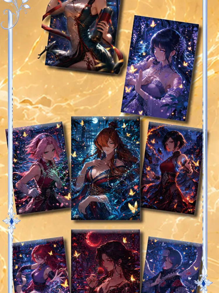 Wholesale Naruto Collectible Boards Hinata Hyuga Tsunade Sasuke Uchiha Japanese Anime Hobby Collection Birthday Gifts for Anime