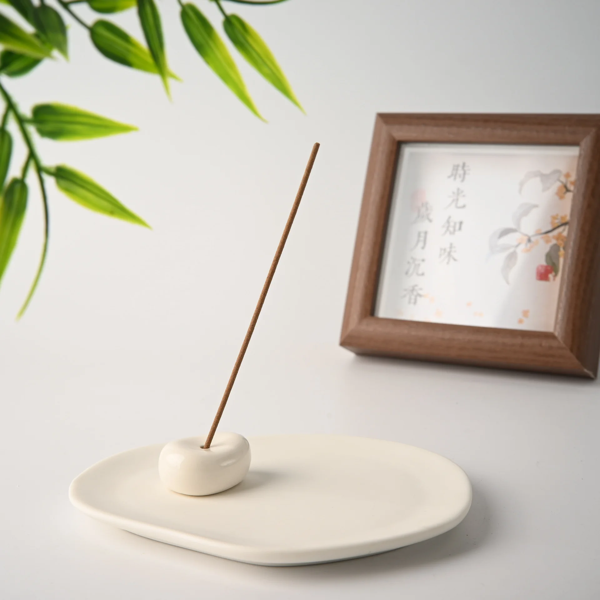 Soporte  Aroma  cerámica, soporte  incienso para casa  té, quemador  incienso, adorno, difusor  caña minimalista, so