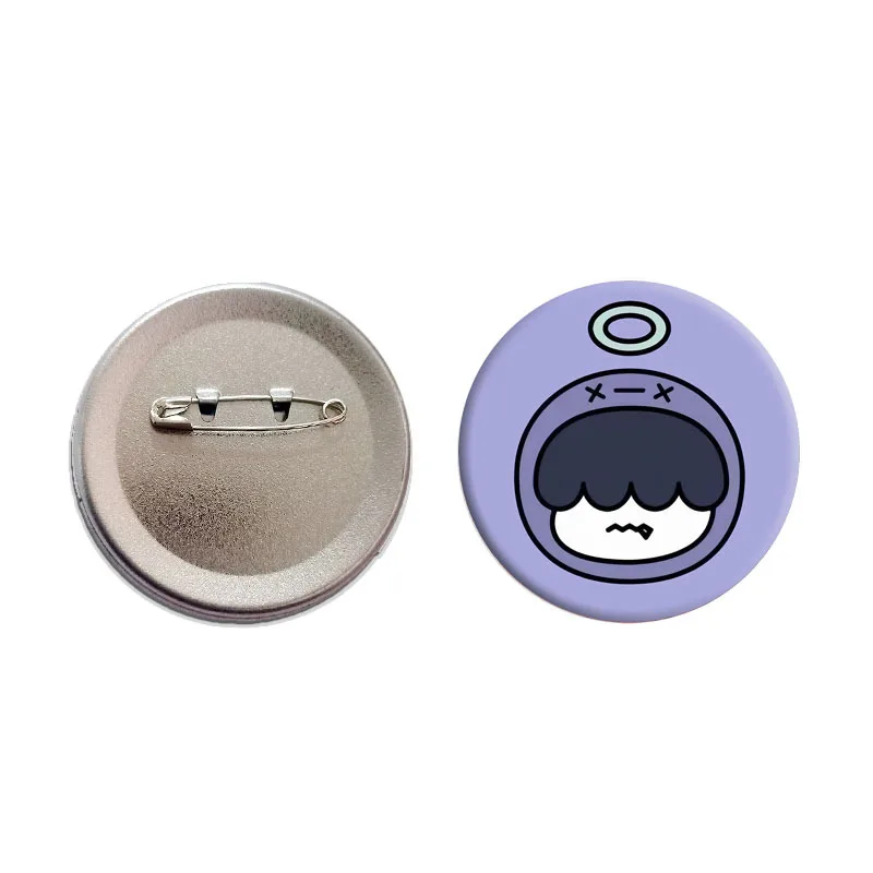 KPOP Yeonjun Soobin Beomgyu Cartoon Figure Tinplate Badge Pins Hueningkai Taehyun Brooches Mirror Keyring Fans Bag Accessories