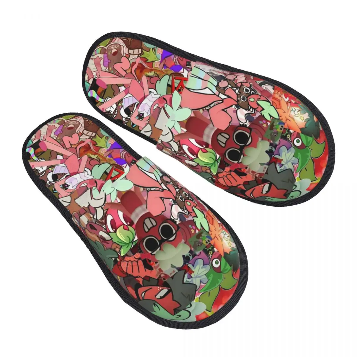 

Winter House Slippers Dandys World Sprouts Merch Household Fur Slides Slippers Living Room Catoon Cozy Anti-skid Slides