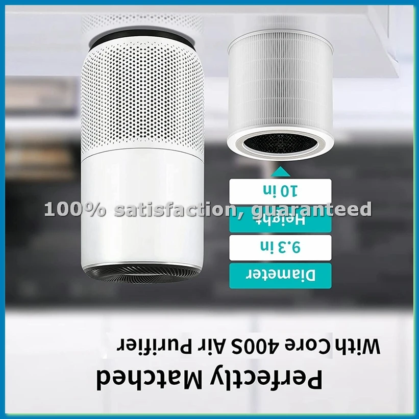 Replacement Filter for Core 400S 400S-RF Air Purifier, H13 True HEPA and Activated Carbon with Pre-Filter-AT35