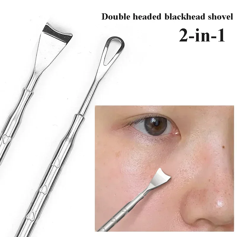 1-5pc Blackhead Remover Pimple Popper Tool Acne Needle Removing Treatment Whitehead Popping Zit Nose Face Blemish Extractor Tool