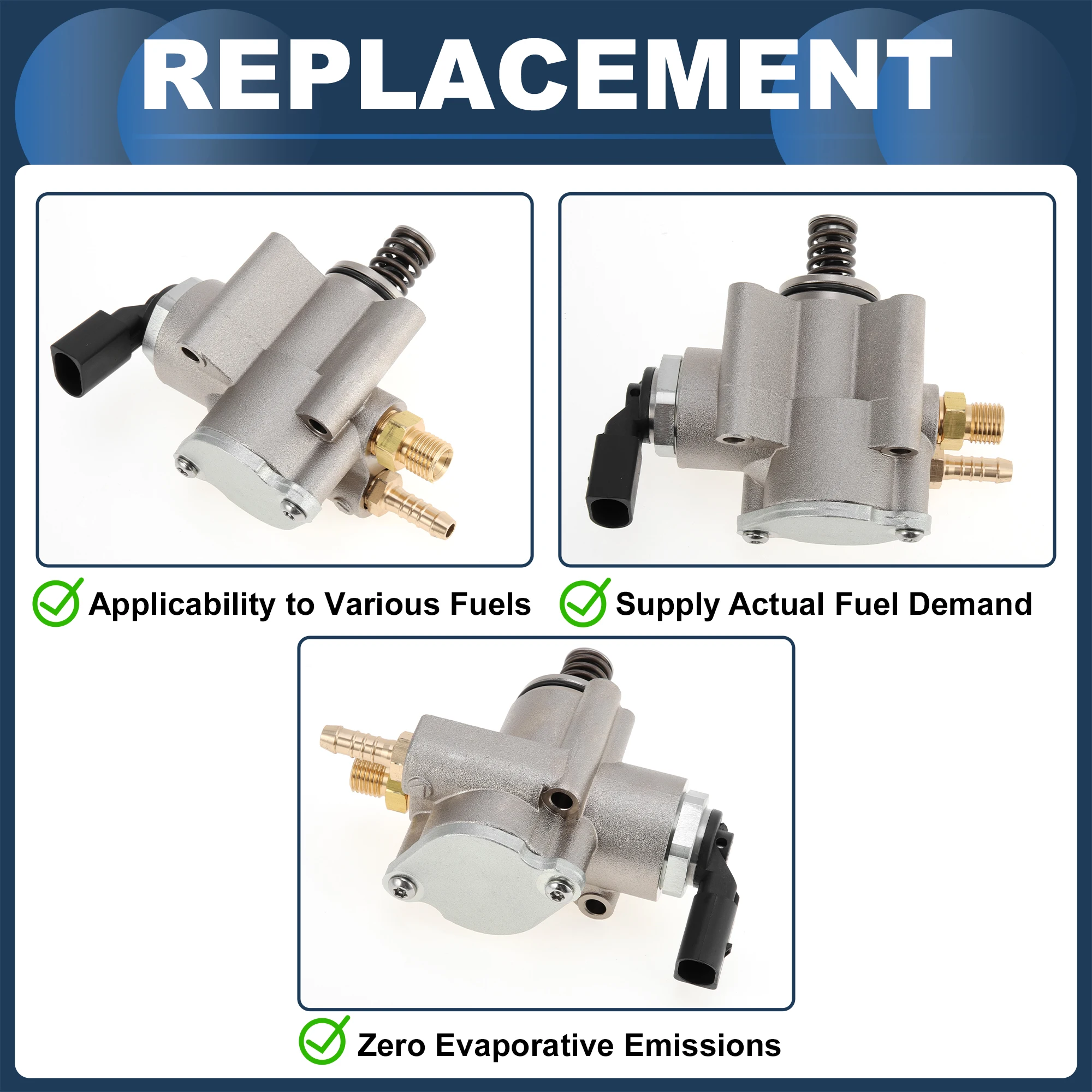 X Autohaux مضخة الوقود المضغوط العالي التلقائي لفولكس واجن أطلس كروس سبورت 2020 V6 3.6L No.03H127025S مجموعة مضخة الوقود #6