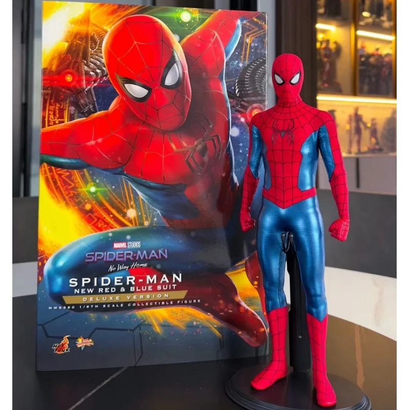 

Новые модели Hottoys Ht 1/6 Человек-паук Герой без возврата новая красная и синяя рубашка Боевая Mms680 подарок