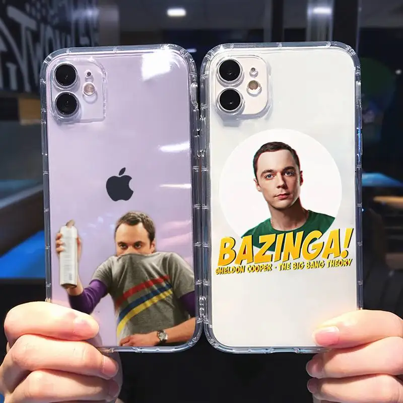 TV Shows The Big Bang Theory Sheldon Case for iPhone 15 14 13 12 11 Pro Max 14 Plus X Xs Max XR 8 7 Plus Soft Transparent Cover