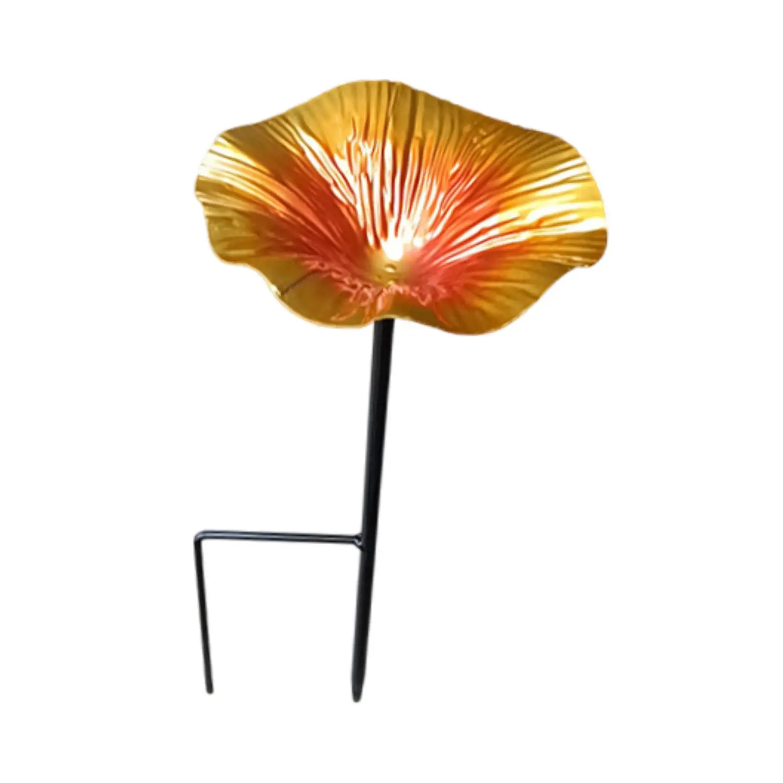 Garden Bird Bath with Detachable Pole And Ground Stake for Bird Feeders