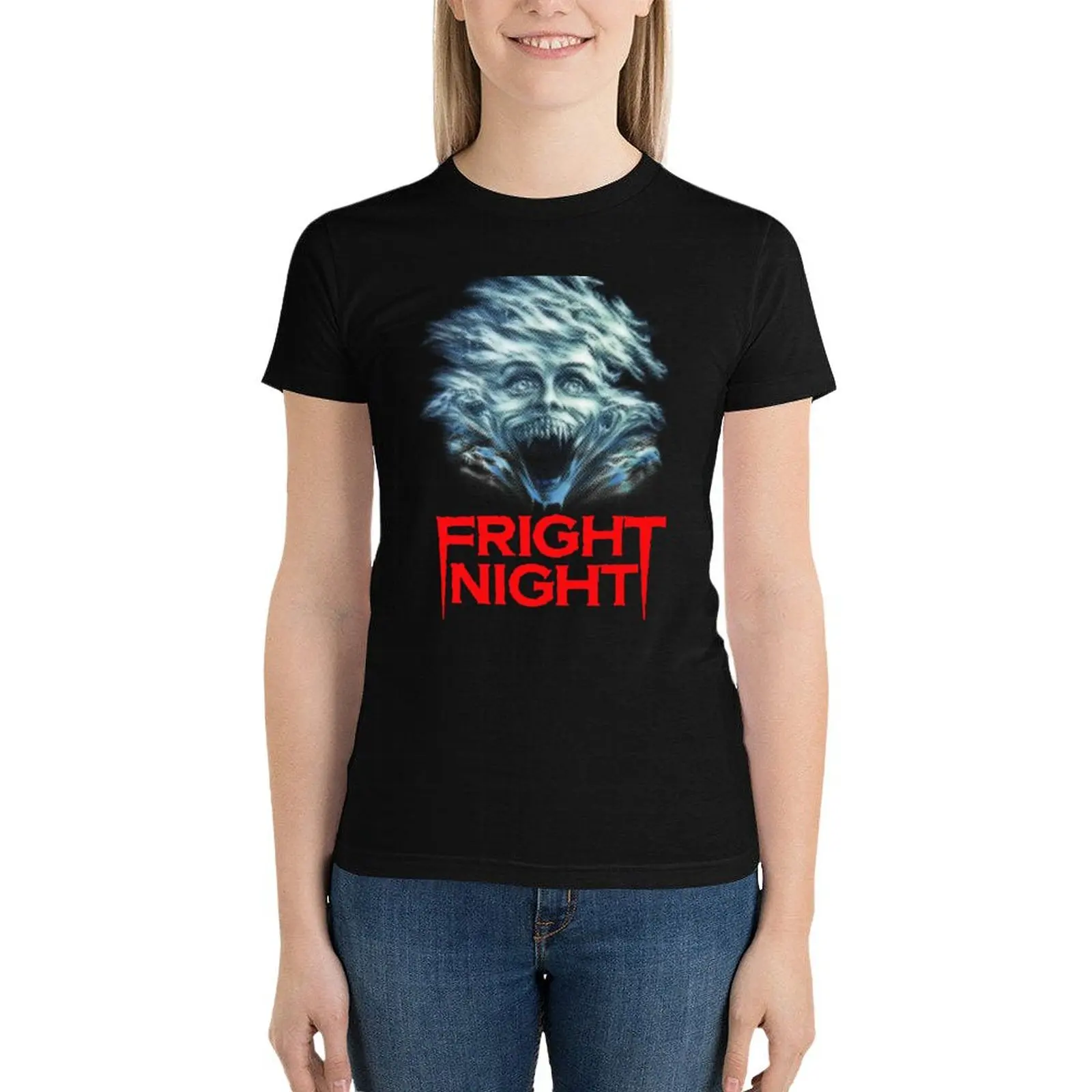 Fright Night T-Shirt summer clothes summer tops lady clothes Aesthetic clothing Women's tops