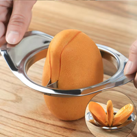 Fruit Corer Mango Slicer Mango Peeler Steel Mango Knife Fruit Cutting Tool Mango Cutter Corer Fruit Household Kitchen Tool