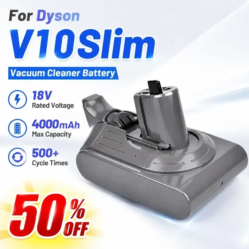 

For Dyson V10 Slim V10 Mini SV10 SV18 Vacuum Cleaner Replacement Lithium Battery