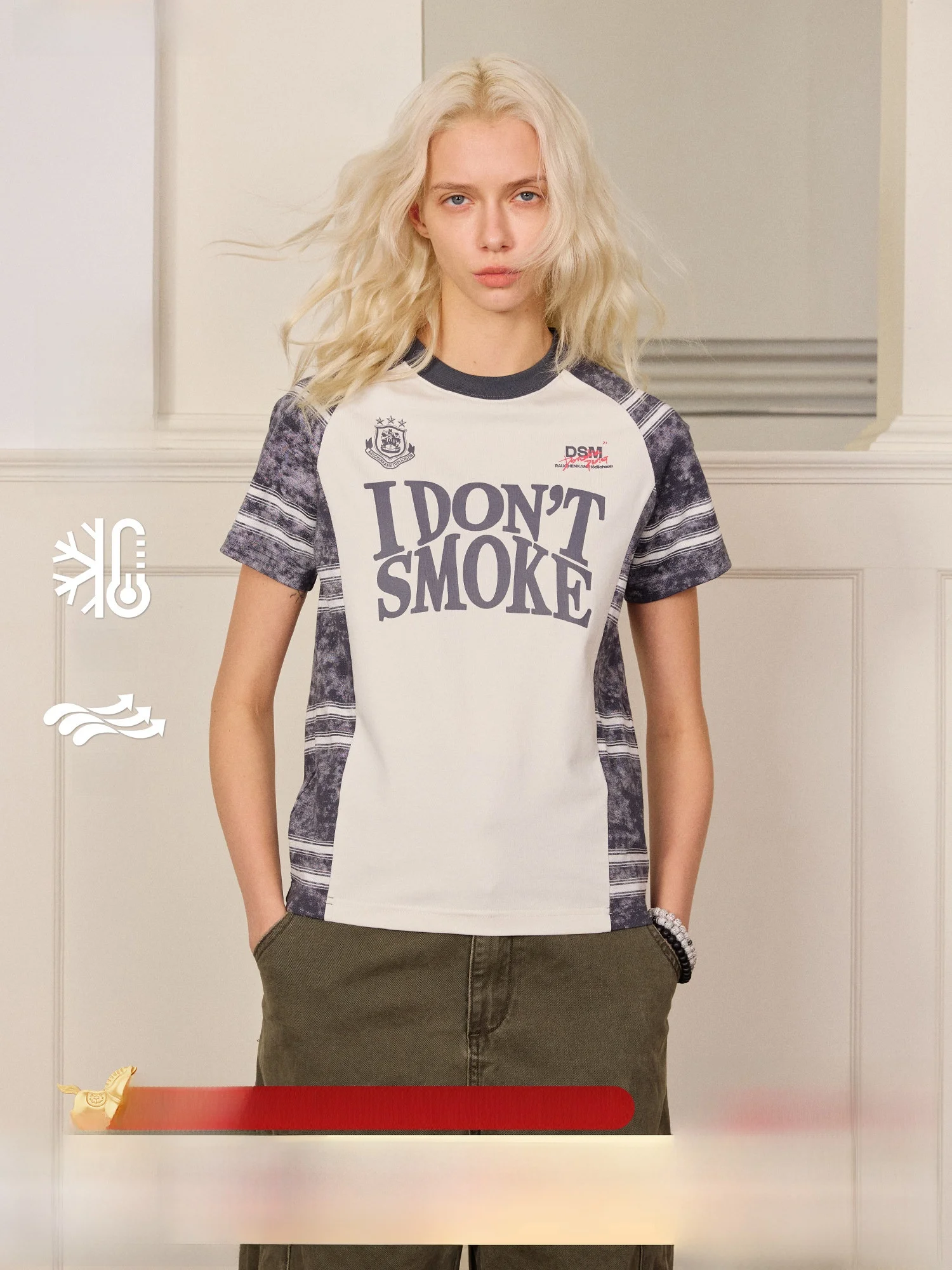 

Ретро-футболка для спорта с полосками и нашивками, быстросохнущая, с защитой от солнца, с шелкографией