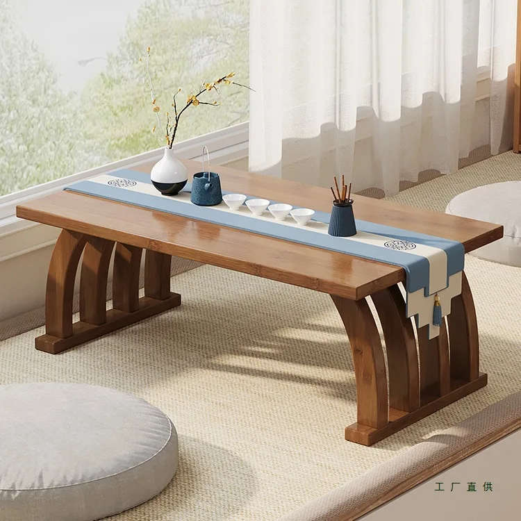 bay window small table household non-solid wood kang table small tatami tea table kang several multi-functional side several