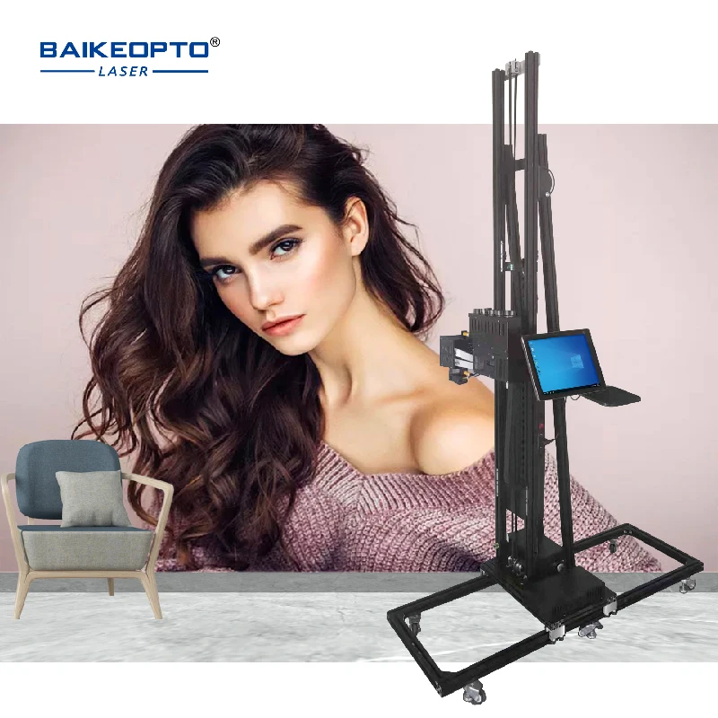 BK-UP700S 3D Vertical Background Wall Printer 5Color UV Inkjet Printer Factory Price Eco Friendly Wall Printing Machine