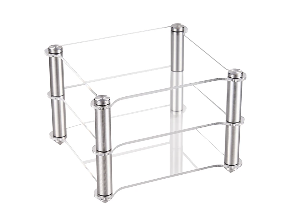 Acryl-Aluminiumlegierungs-Rack HIFI-Decoder-Verstärker Kopfhörerverstärker Doppelschichtiger Aufbewahrungsständer – Detail 3
