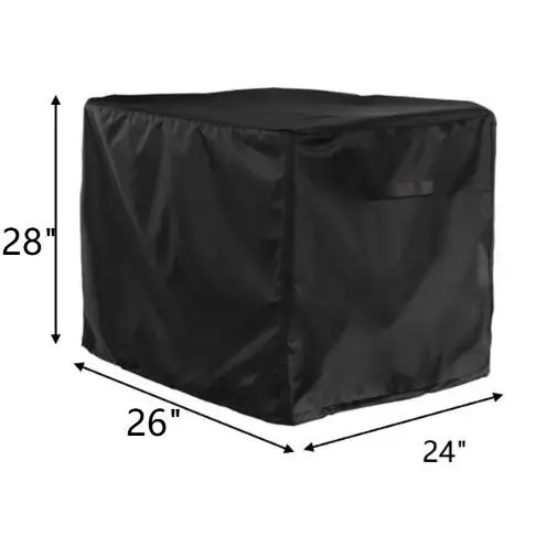 UV Resistant Waterproof Generator Cover 600D Polyester Secure Fit for 31x29x28in 32x24x24in and 38x28x30in Units