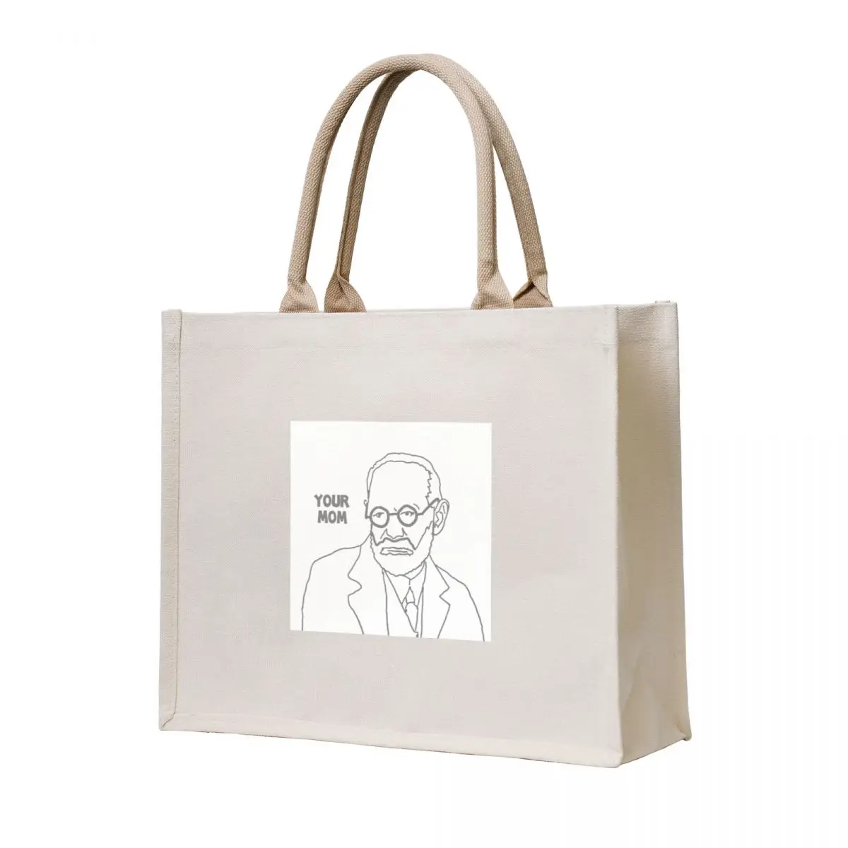 Your Mum Freud Meme Tote Bag Fabric bag university shopper bag Eco Canvas for women