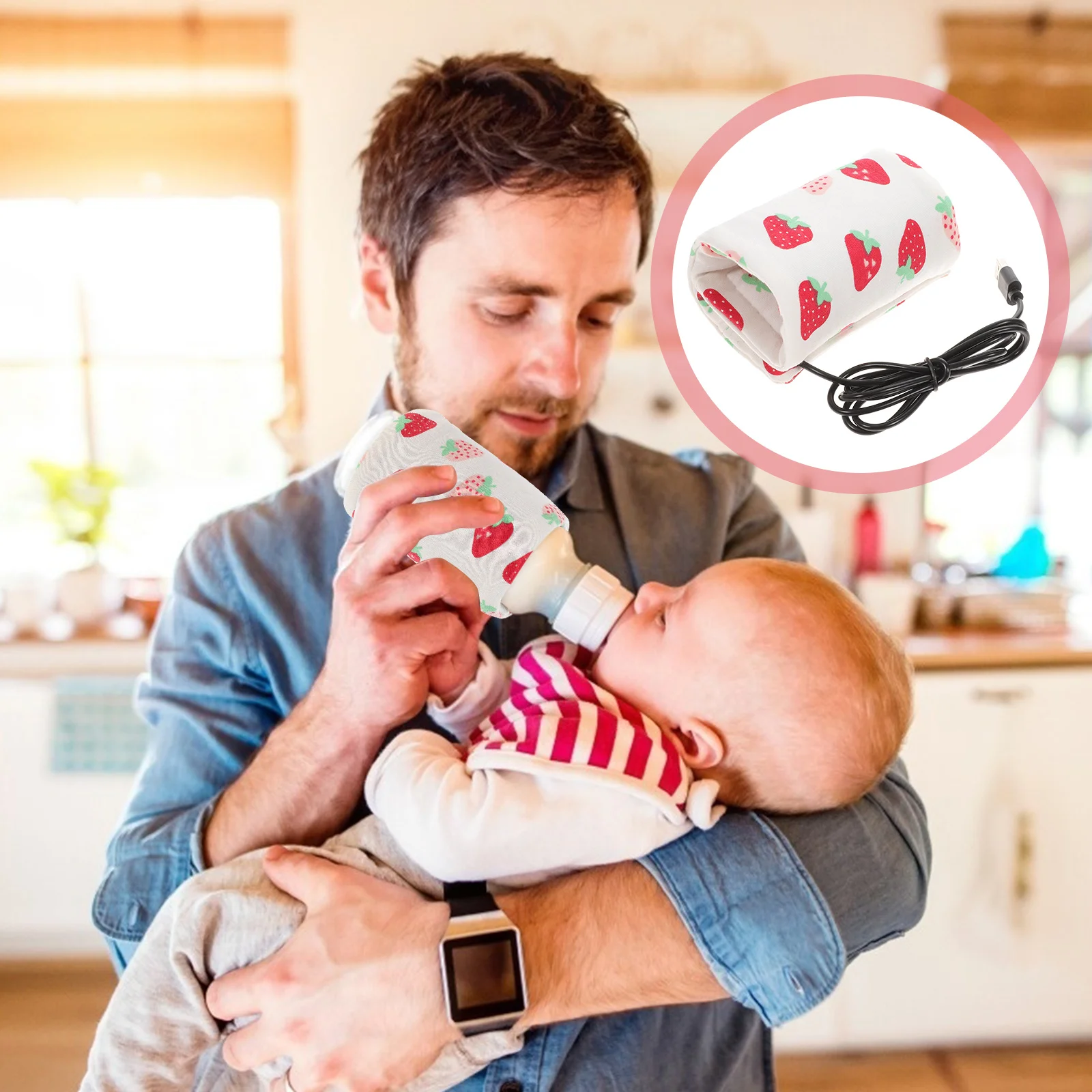 

Portable Bottle Warmer Usb Travel Milk Heating Bag Breastmilk Warm Insulated Reusable Car Mobile Power Compatible