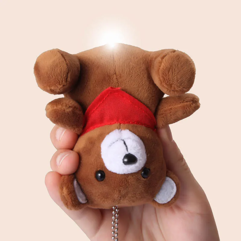 Portable Anti-theft Device Girls' Plush Doll Alarm Women's Self-defense Alarm Bag Pendant Protector