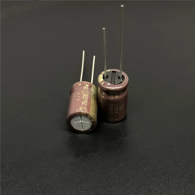 20pcs/330 pcs elna braune Robe Gold rjh Serie uf 25v 25 v330uf Audio DIY Elektrolyt kondensator
