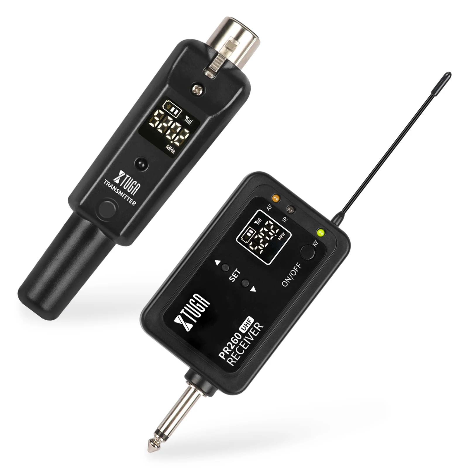 

PR260 UHF Converter Microphone Systems Wireless Audio XLR Transmitter and Receiver for Dynamic Microphone