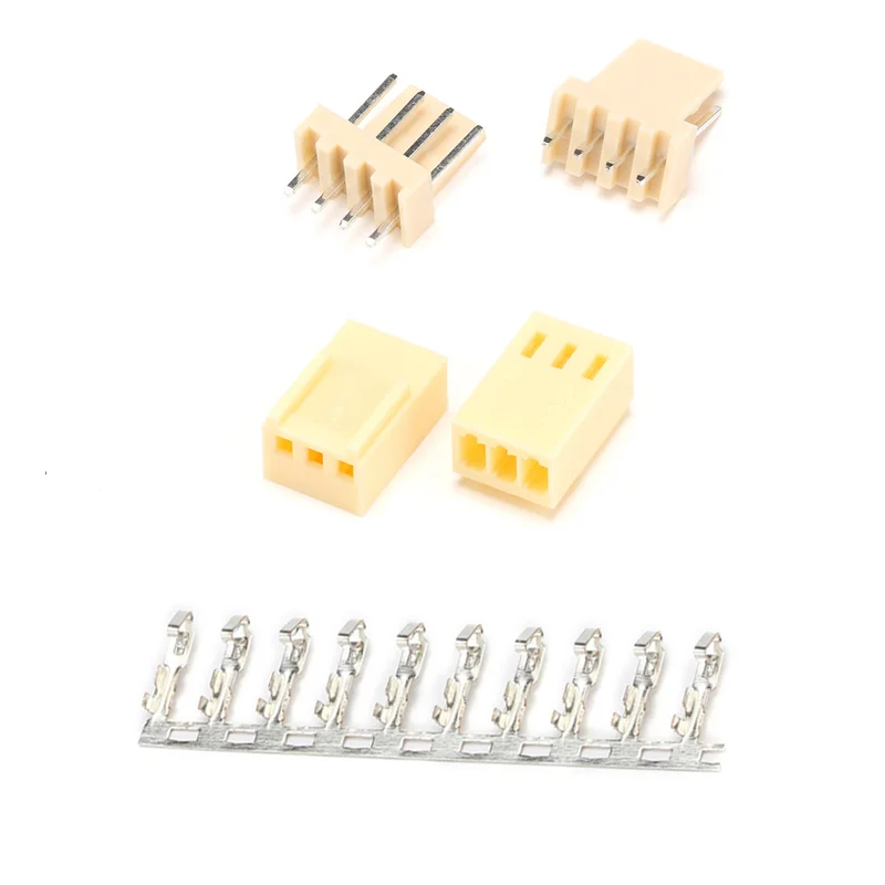 50Sets 2P/3P/4P/5P/6P/7P/8P/9P KF2510 2,54 MM Gerade Nadel Gehäuse Fall Header Terminal Pin Stecker