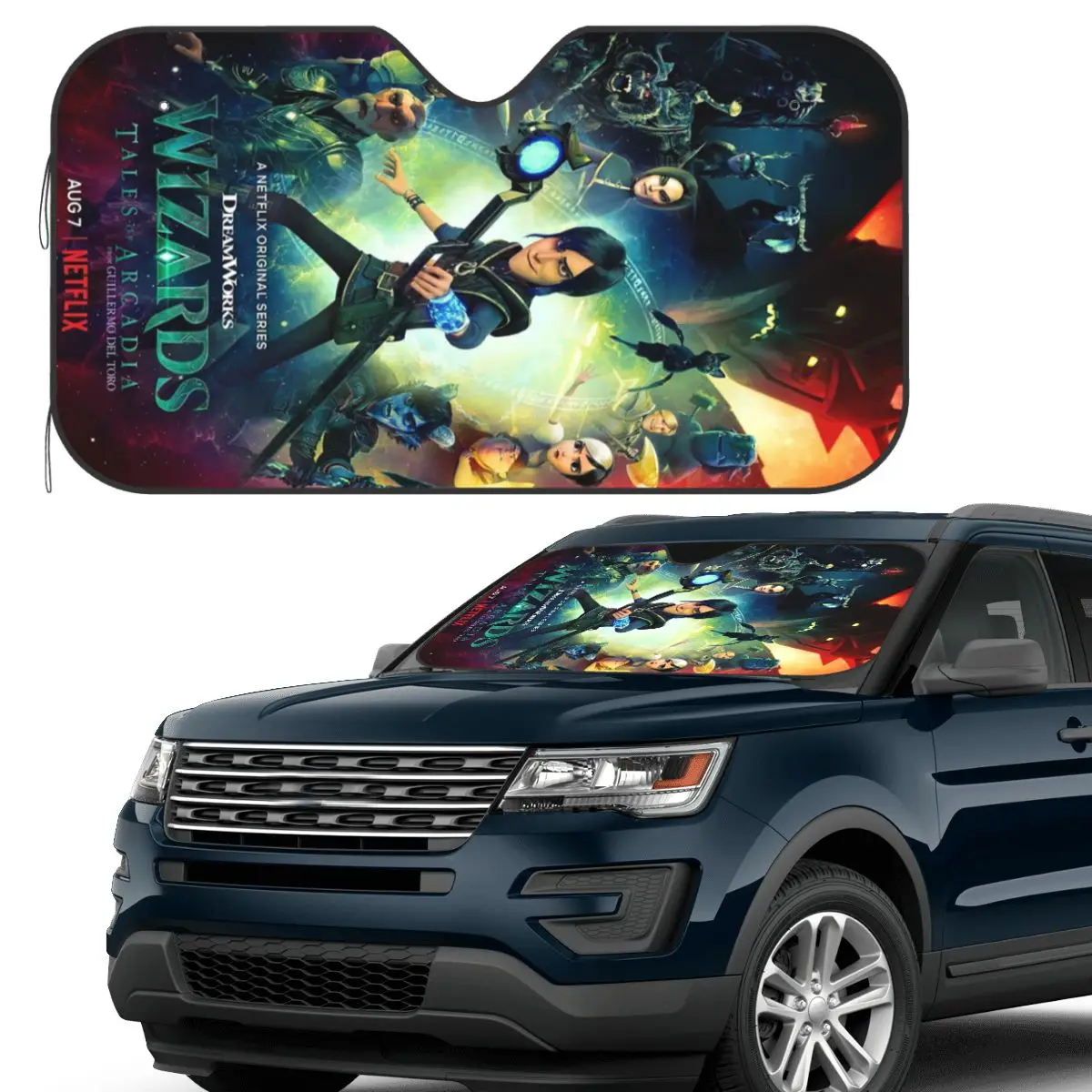 

Солнцезащитный козырек с изображением тролля, ветровое стекло автомобиля, переднее лобовое стекло, солнцезащитный козырек, аксессуары, чехлы