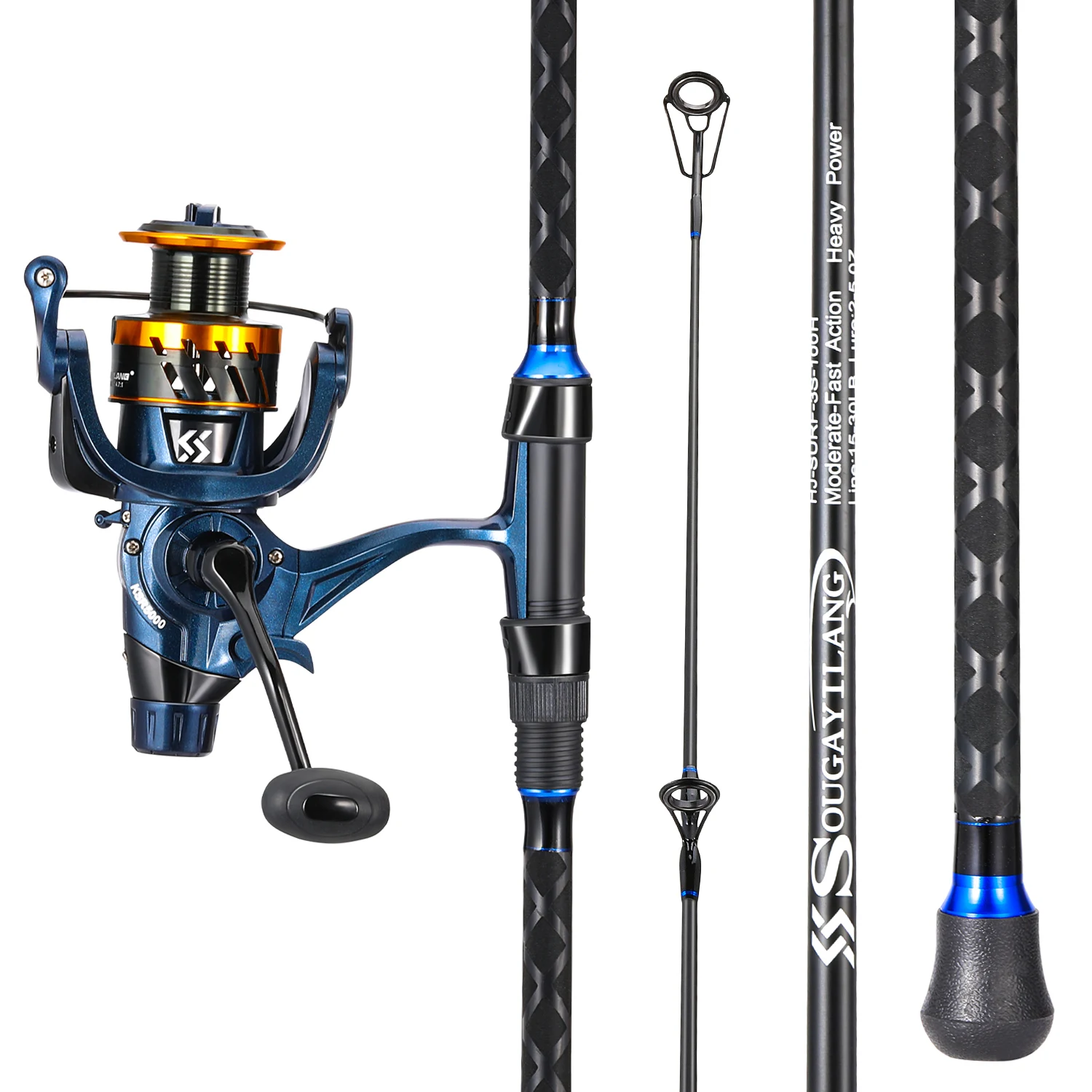 

Набор спиннинговой удочки и катушек Sougayilang, 3 секунды, удочка для ловли карпа, катушка для ловли карпа, комбинированная рыбалка для ловли карпа Freshwter
