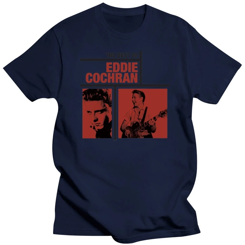 New Eddie Cochran The Best of Eddie Cochran Men's White T-Shirt Size S-3XL  3D T Shirt Men Plus Size Cotton Tops Tee