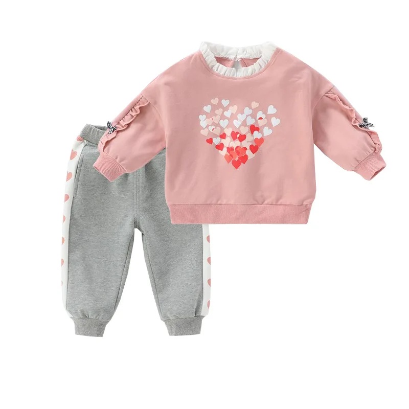 

New Autumn Fashion Baby Clothes Suit Children Girls T-Shirt Pants 2Pcs/Set Kids Outfits Toddler Casual Costume Infant Tracksuits