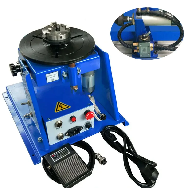 

110V/220V Rotary Welding Positioner Welding Turntable Turntable Tilte Table for Annular Welding 10KG Welding Positioning Machine