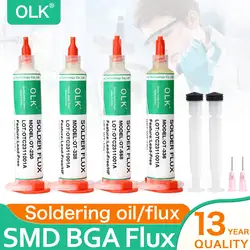 OLK Lead-Free Halogen-Free BGA Flux SMD Repair Soldering Flux no-clean Ball Planting Rosin Soldering Paste 10cc