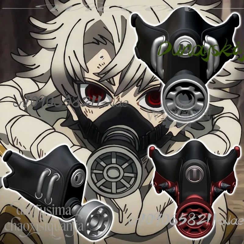 

Riyo Reaper Rudo Surebrec Enjin Zanka Nijiku Косплей Аниме GACHIAKUTA 3D маска из полилуктической кислоты Реквизит Аксессуары Рождественская вечеринка