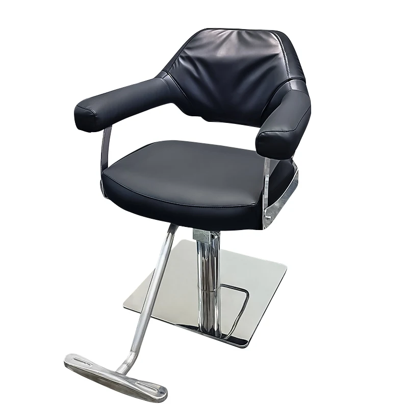 

&c High End Synthetic Leather Durable Barber Salon Chairs 360 Degree Swivel Height Adjustable Eco-Friendly Modern Design