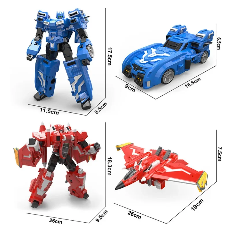 ABS Mini Force Transformation Robot to Car Toys Action Figures Mini Force X Simulation Car Airplane Deformation Mini Agent Toy