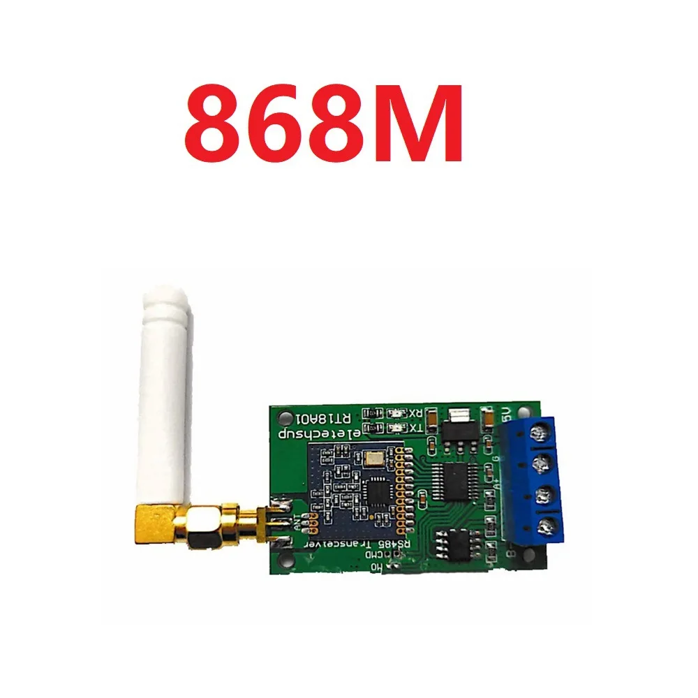 Multifunctional RT18A01 RS485 Transceiver Wireless Repeater 485 Master-slave control 433M 868M FSK Uhf Module DC 5V 5-40MA 500M