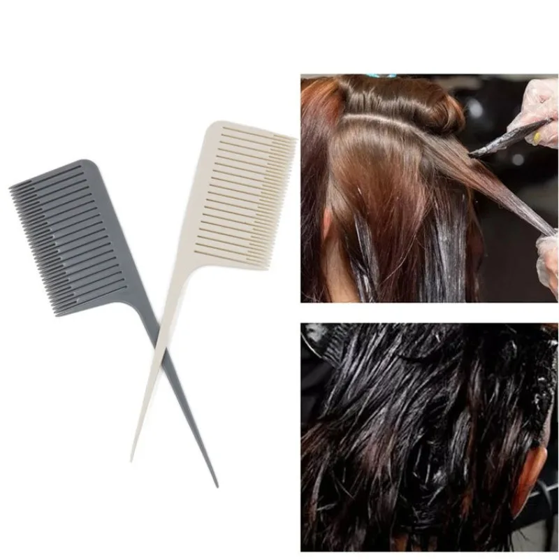 

Profession Hair Dyeing Comb Weave Comb Tail Hair Coloring Highlighting Comb Weaving Cutting Hair Brush for Hairdressing