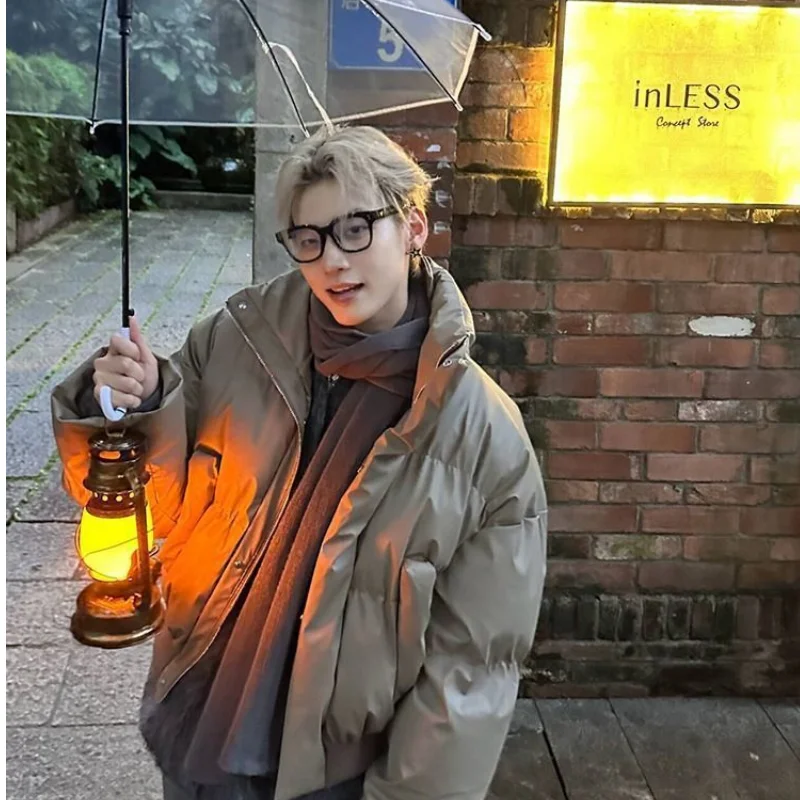 

Ретро-куртка из хлопка для мужчин: теплая верхняя одежда, модный дизайн, тренд осени-зимы, уличный стиль, Cleanfit