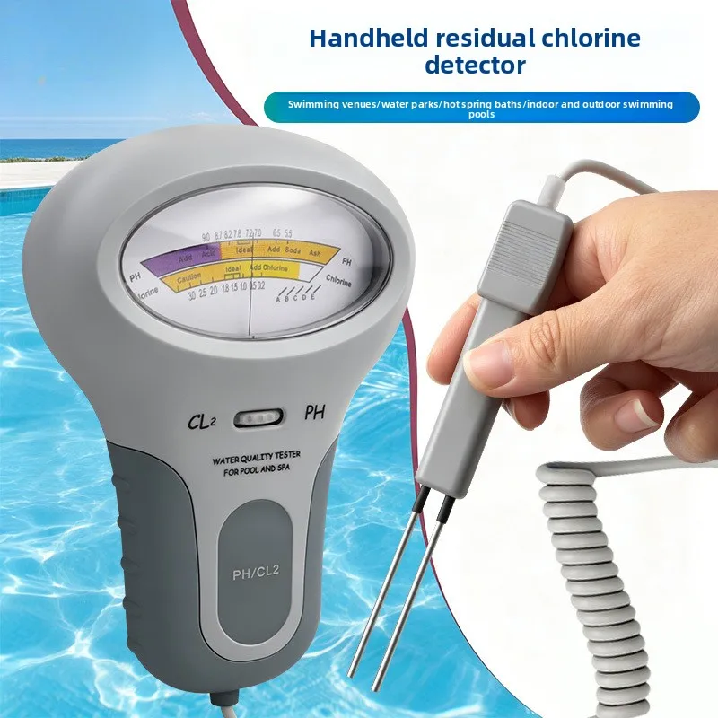 Swimming pool chlorine detectorPC102Two in OnePH/CL2pH water quality testing and analysis device